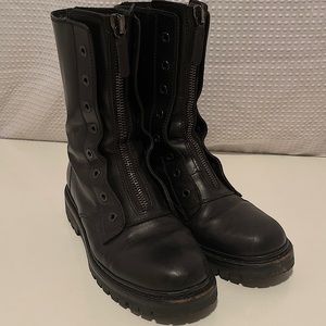 Diesel Gold Black Boots
